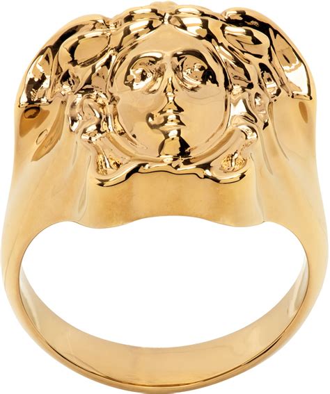 versace demi ring|Versace ring price.